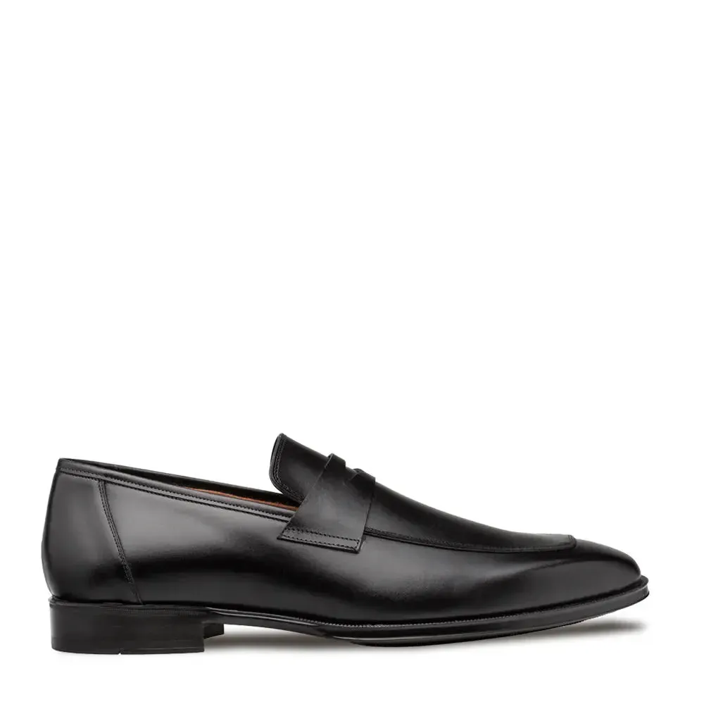 Mezlan Avenue 20910 Black Genuine Rubber Sole Penny Loafers