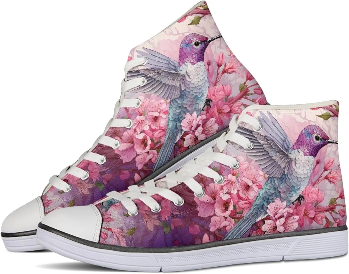 Micoklinlin Womens Canvas Shoes High Top Teens Girls Canvas Sneakers Tennis Shoe Lace Up Casual Classic Flat Walking Shoes