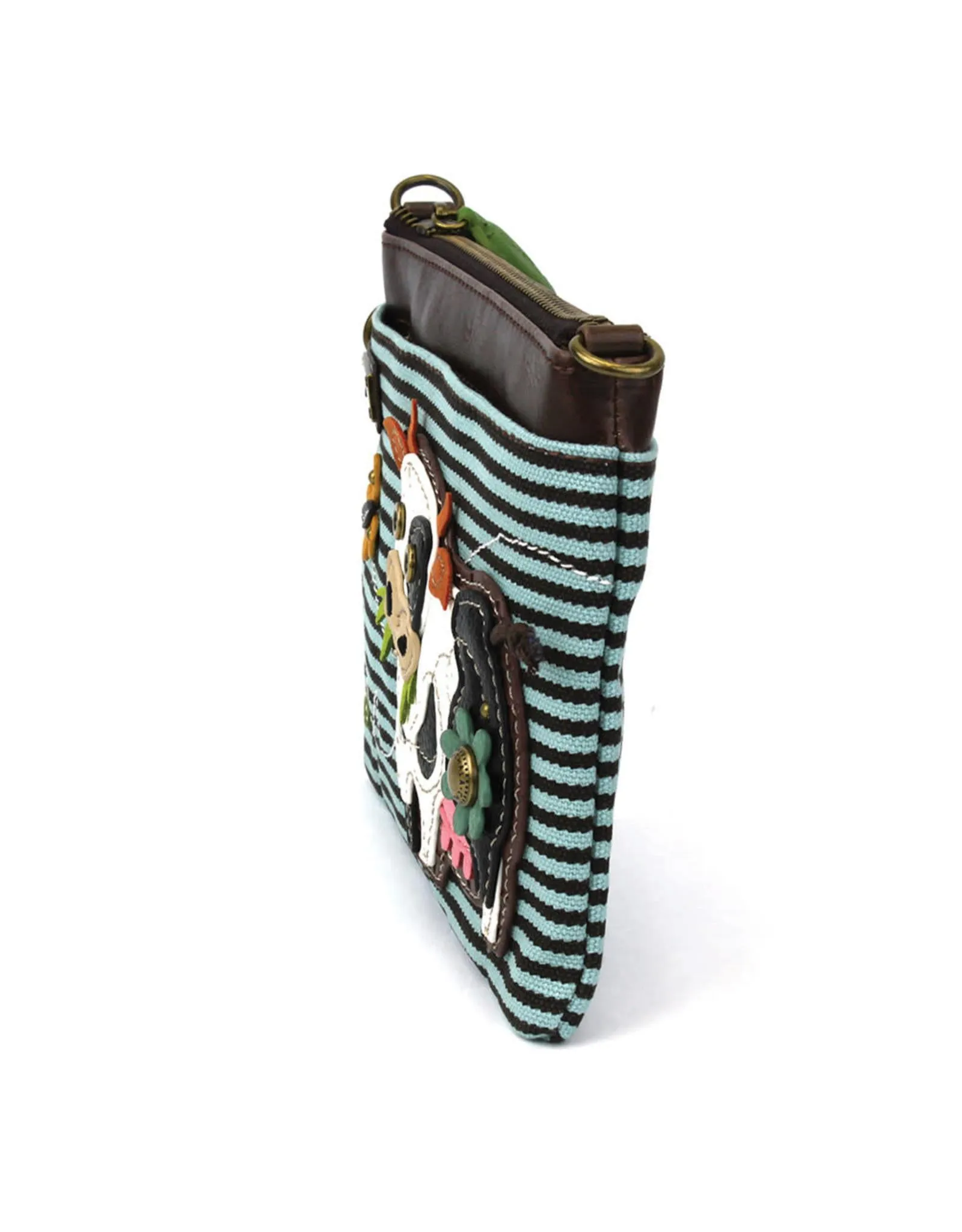 Mini Crossbody - Cow - Blue Stripe - by Chala