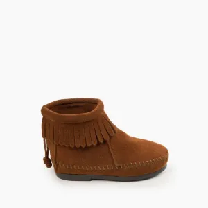 Minnetonka Girl's Back Zip Hardsole Boot STYLE 2282