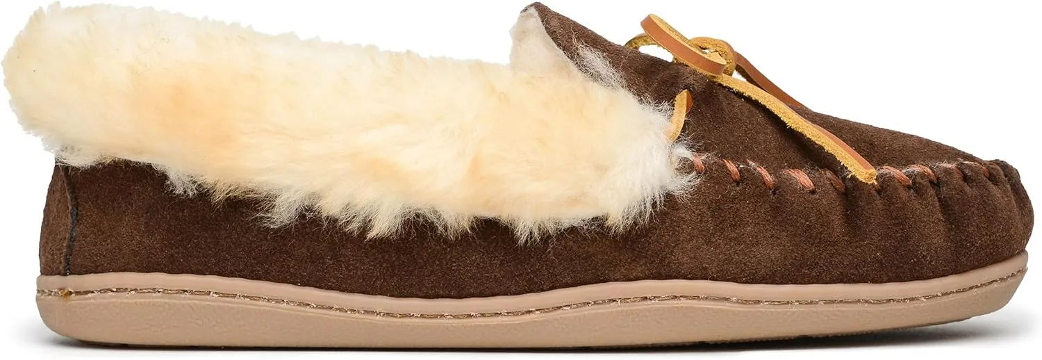 Minnetonka Women's Alpine Sheepskin Moccasin Slippers