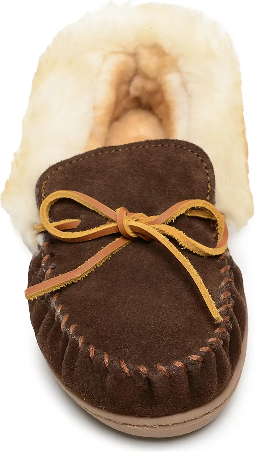 Minnetonka Women's Alpine Sheepskin Moccasin Slippers