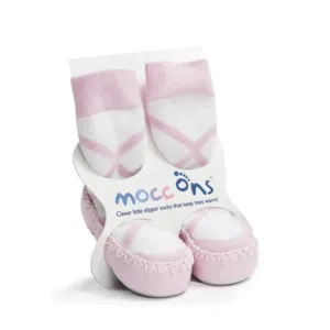 Mocc Ons Baby Slipper Socks - Ballerina