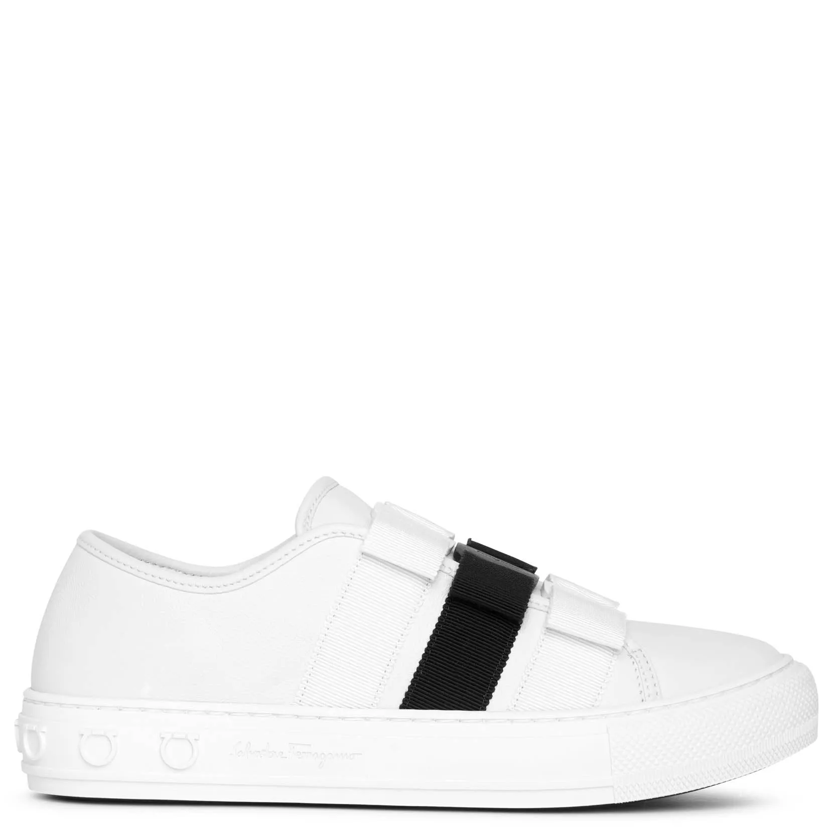Nataly white bow sneakers