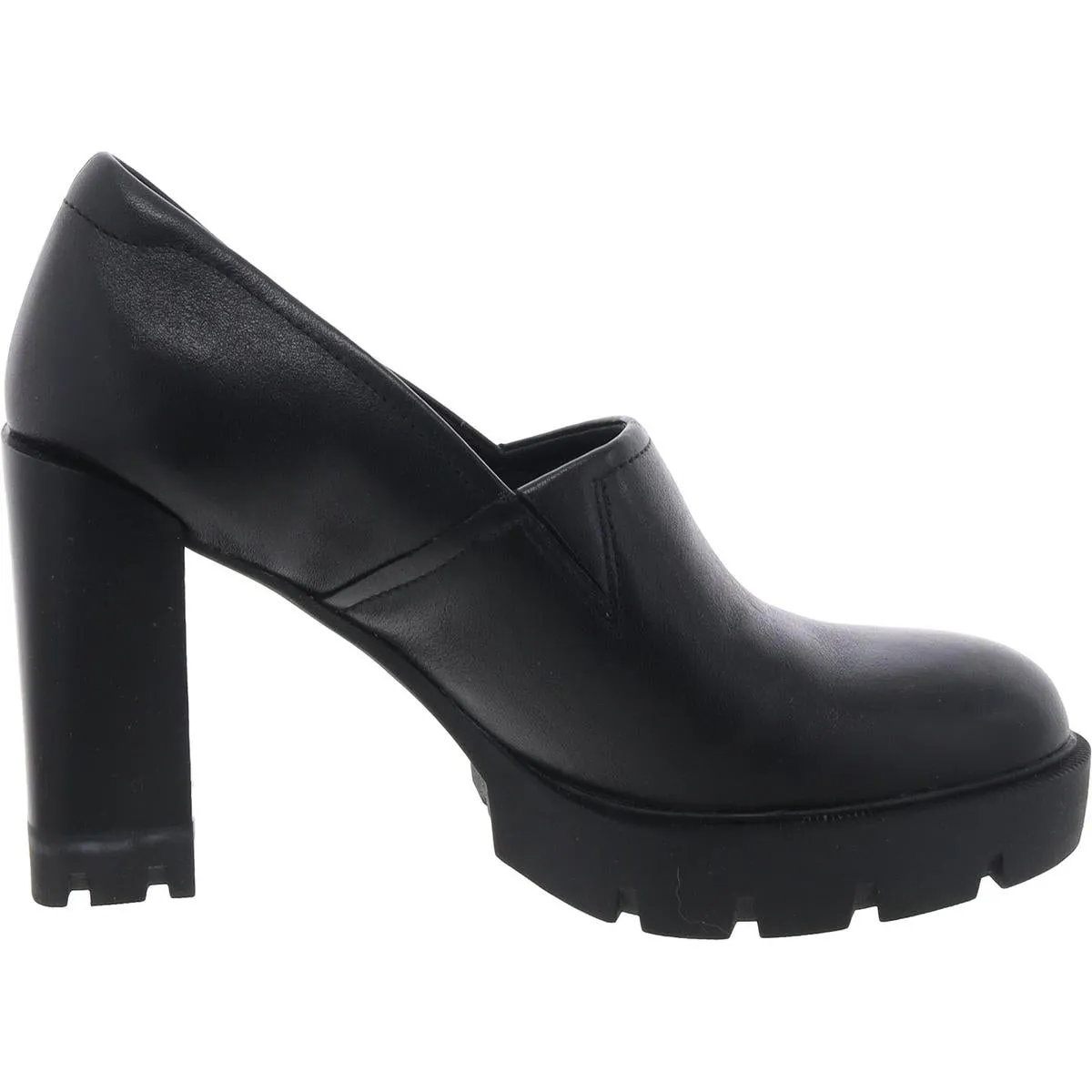 Naturalizer Womens Pierson Leather Slip On Loafer Heels