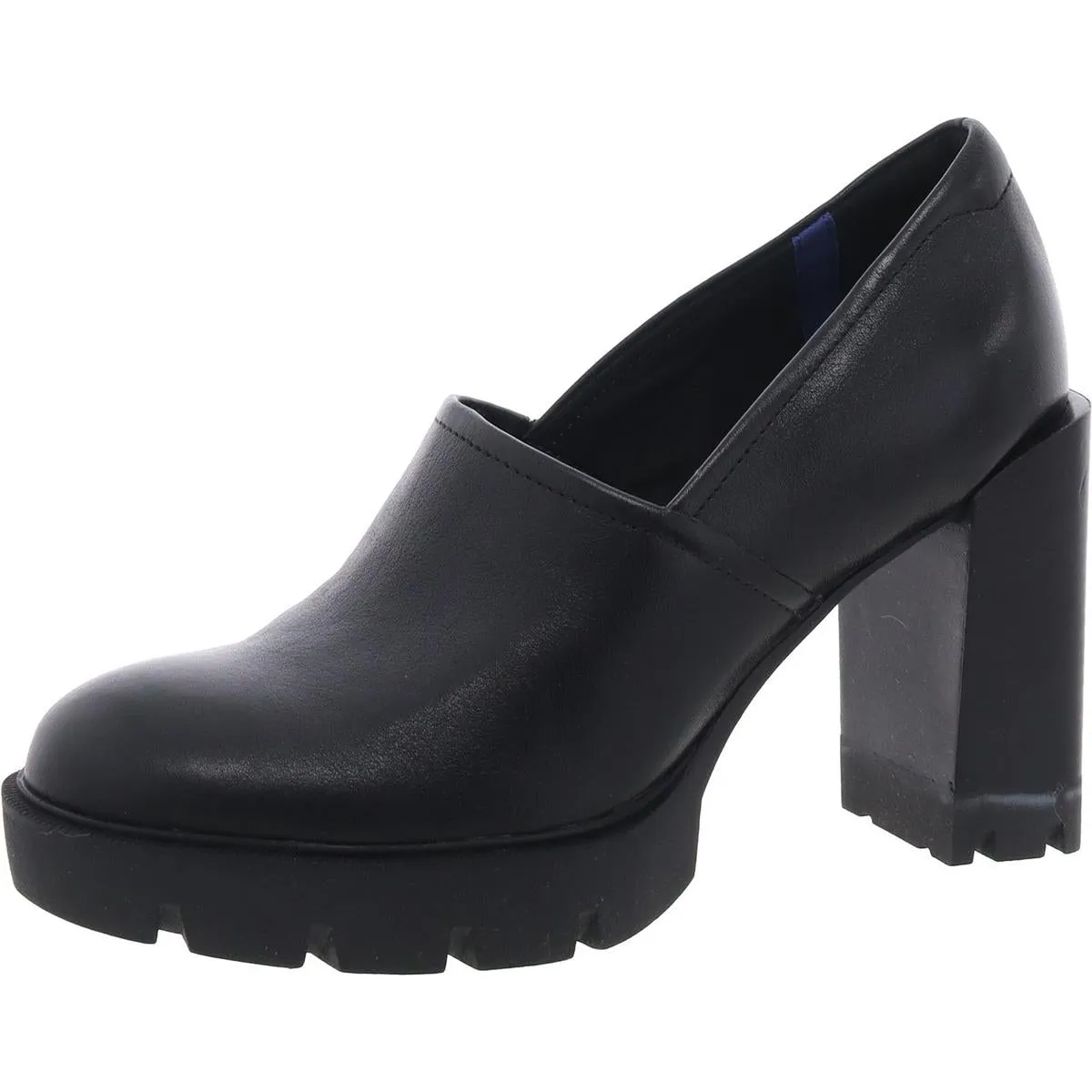 Naturalizer Womens Pierson Leather Slip On Loafer Heels
