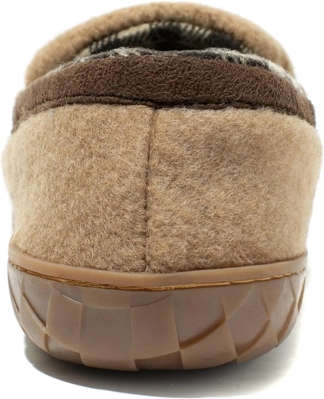 NewDenBer Men's Moccasin Slippers Warm Memory Foam Felted Wool Plush Shearling Lined Slip on Indoor Outdoor House Shoes