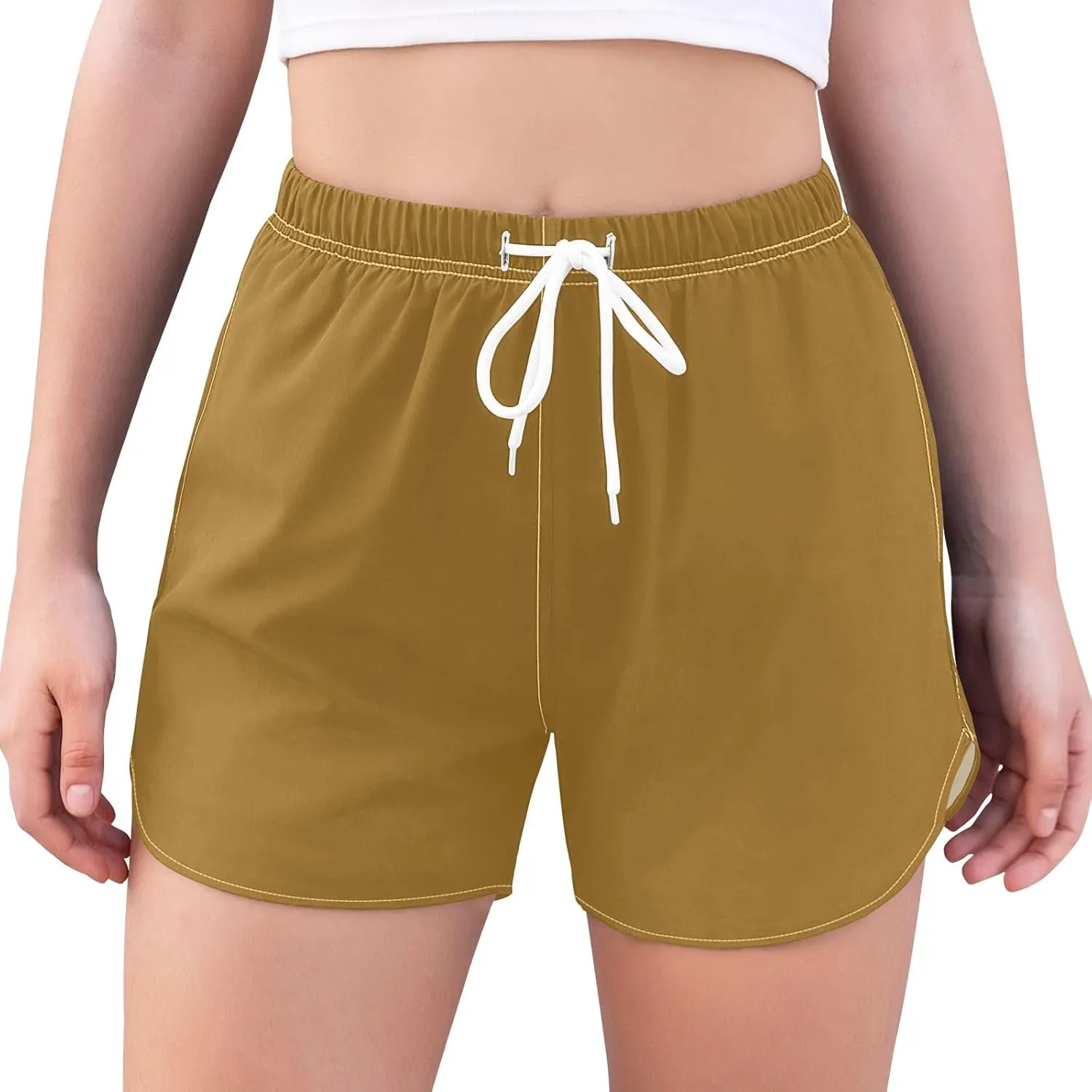 ODAWA Moccasin Womens Sweat Shorts Women Workout Shorts with Liner Womens Quick Dry Shorts
