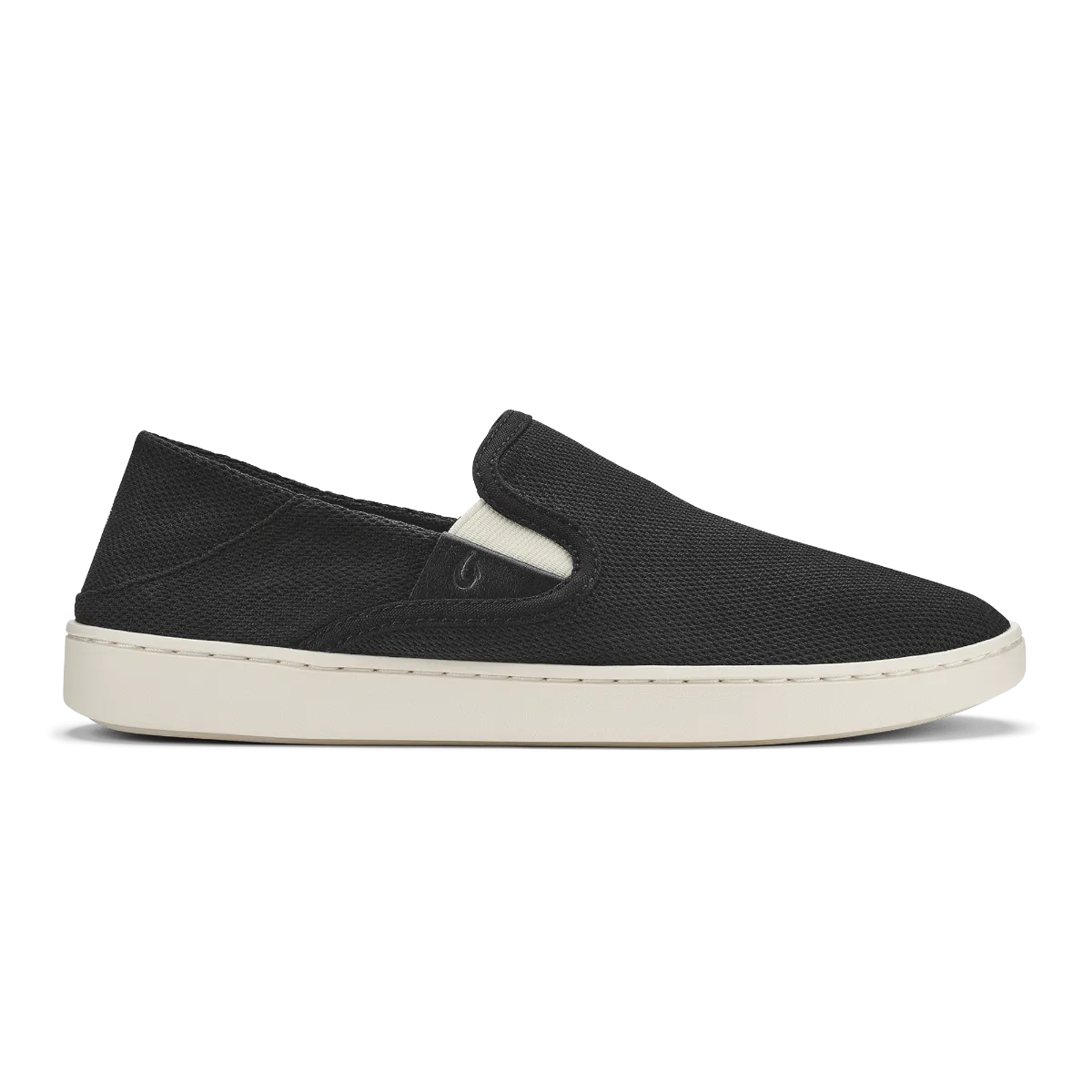 Olukai Black/White Pehuea Women's Breathable Slip-On Shoes 20271-40V2
