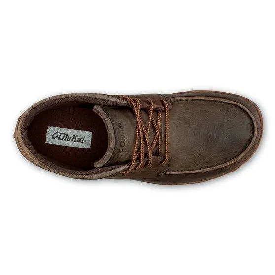 OluKai Hamakua Boots - Dark Wood/Toffee