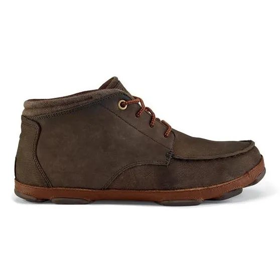 OluKai Hamakua Boots - Dark Wood/Toffee