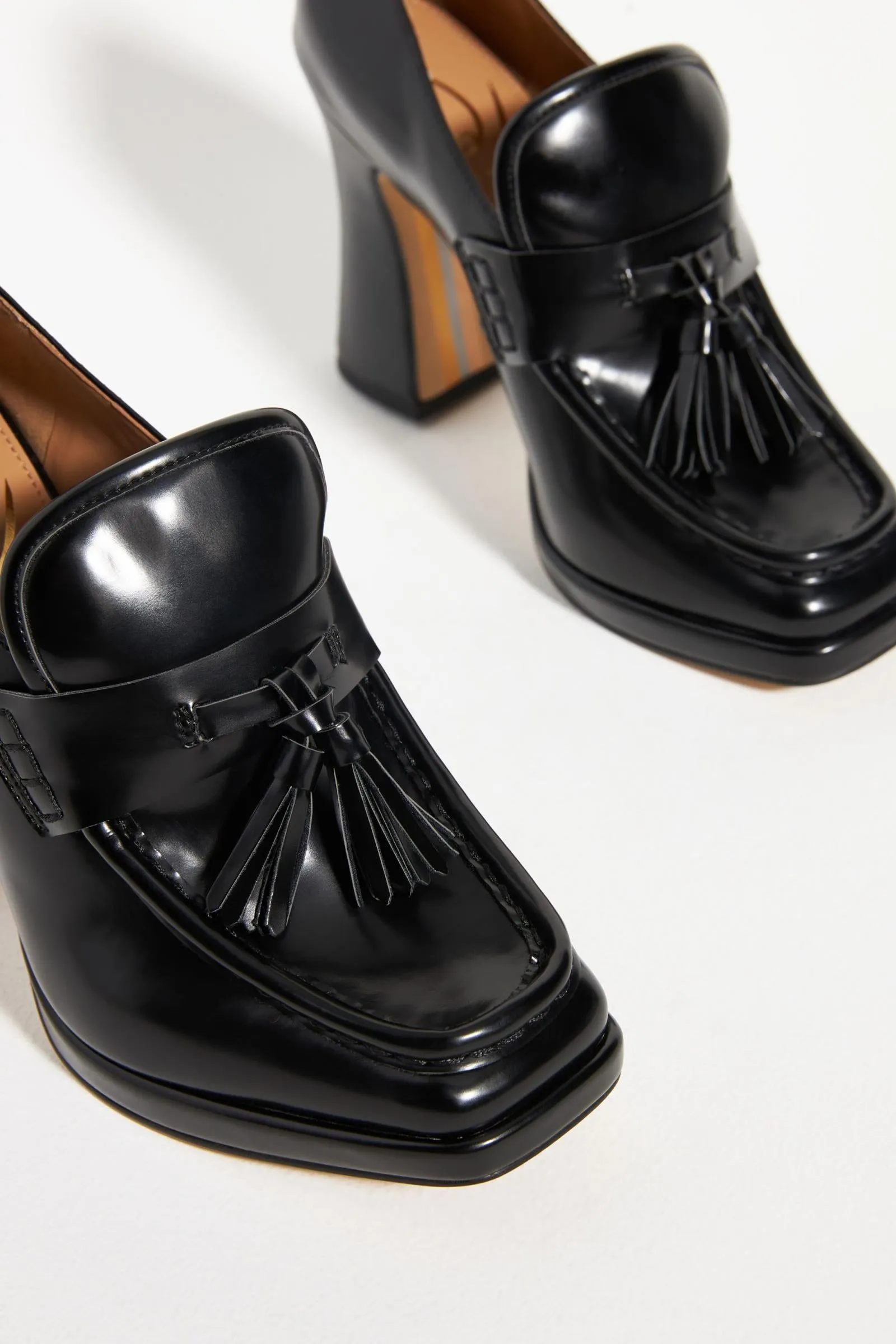 On Slip Heeled Squared Plug-and-play Toe Black Edelman Wide Sam Jed High Loafers Unbeatable variety