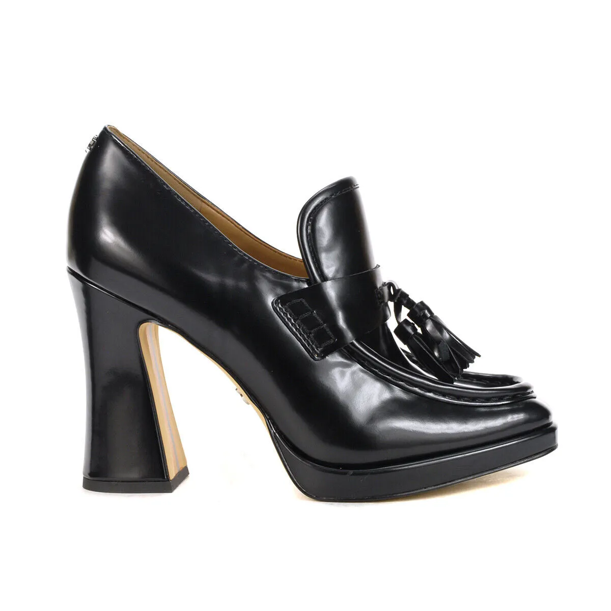 On Slip Heeled Squared Plug-and-play Toe Black Edelman Wide Sam Jed High Loafers Unbeatable variety