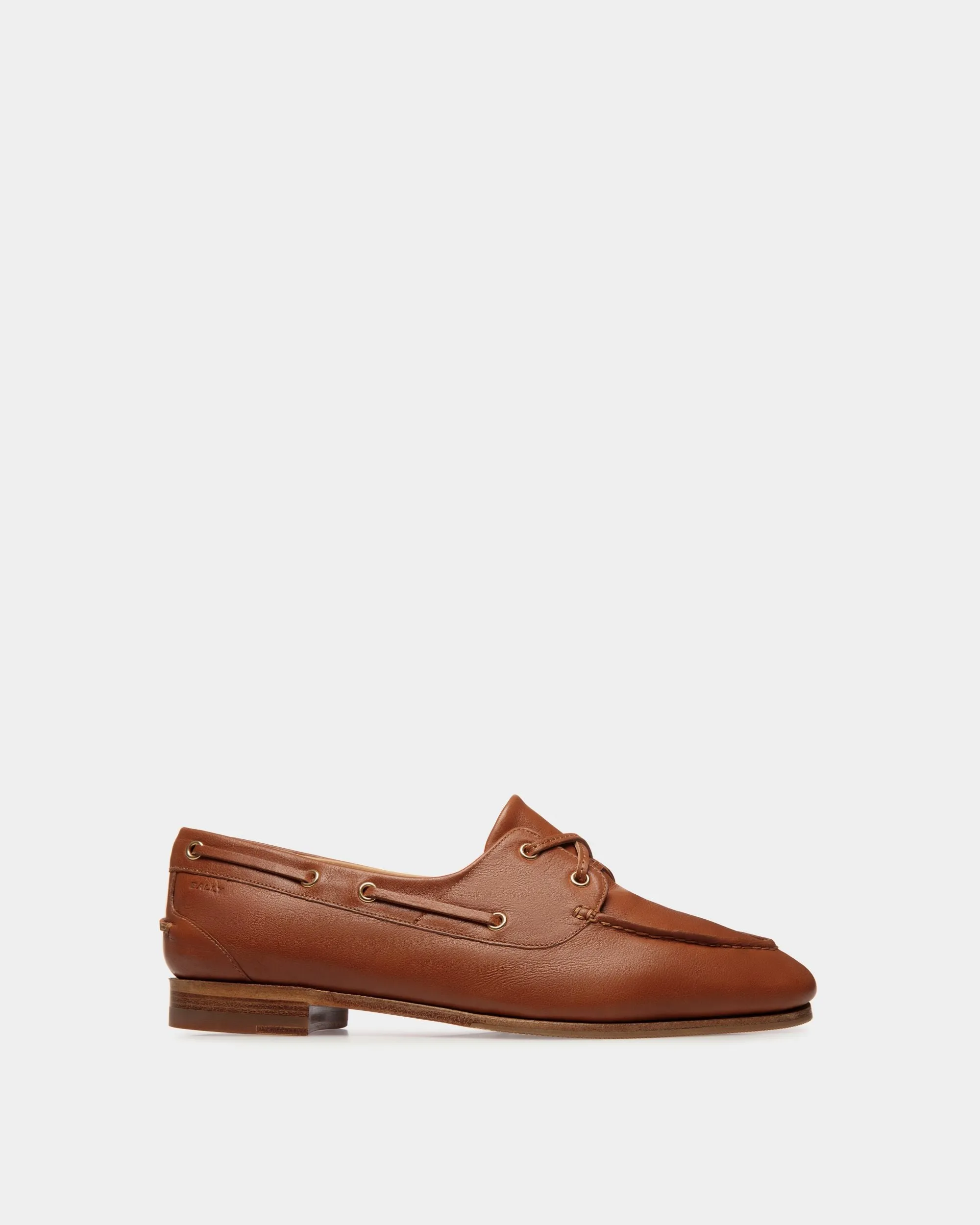 Plume Moccasin in Brown Leather