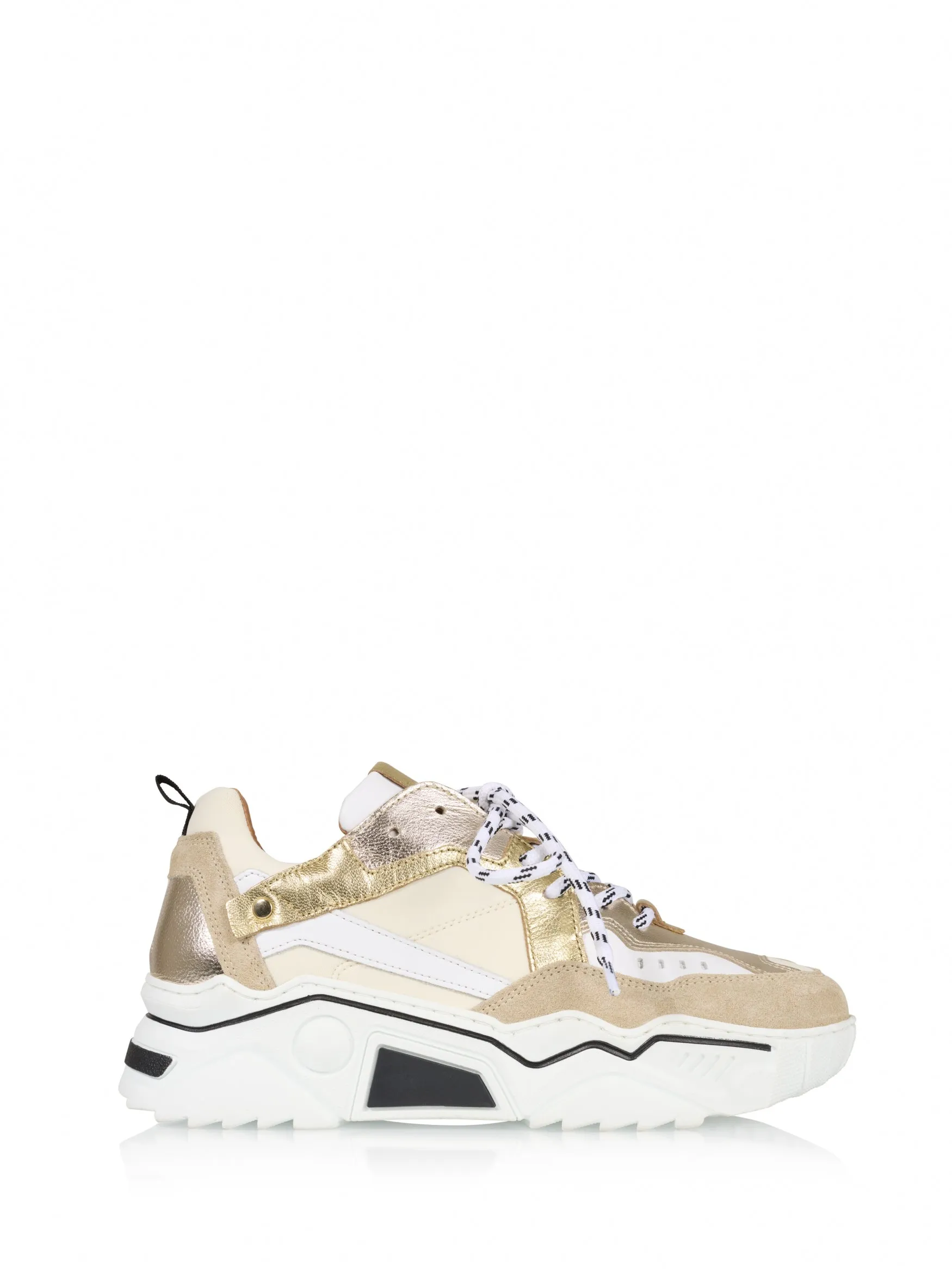 PLUTO leer - Sneakers | Sand / Champagne