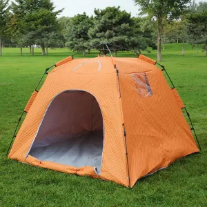 Portable Ice Fishing Tent 3-4 Person Ice Fishing Shelter with Windows, Vents and Ice Anchors, Thickened Camping Tent Ice Shanty for Winter Fishing