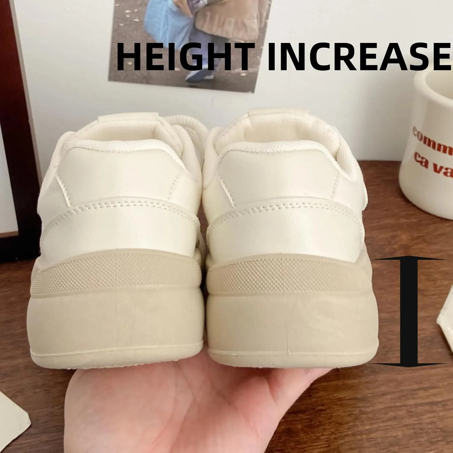 Puppy Ears Cloud Soft Creamy Chunky Sneaker Y2K Platform Retro Aesthetic Cute Walking Shoes for Women Girl Casual Outfit