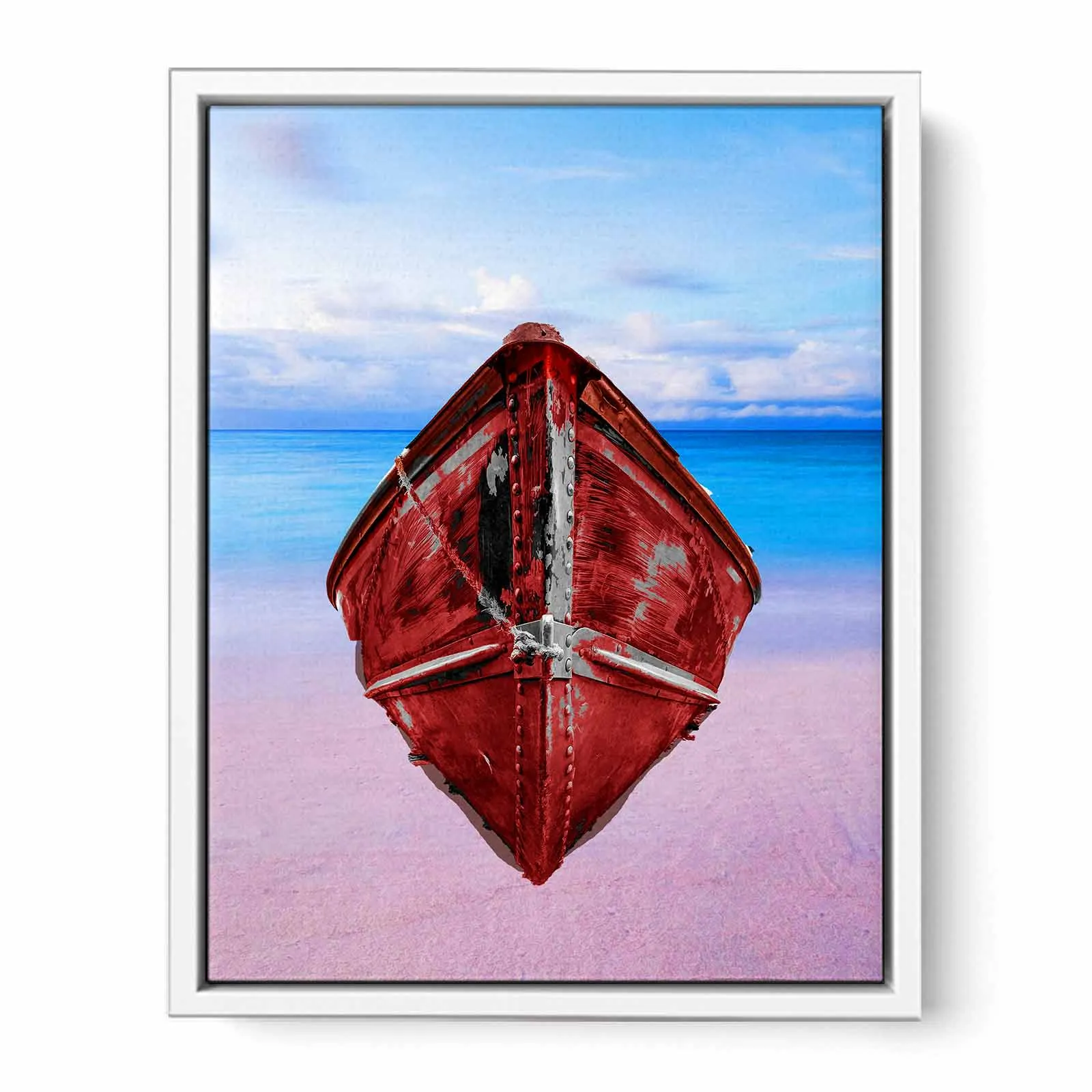 Red Boat Painting