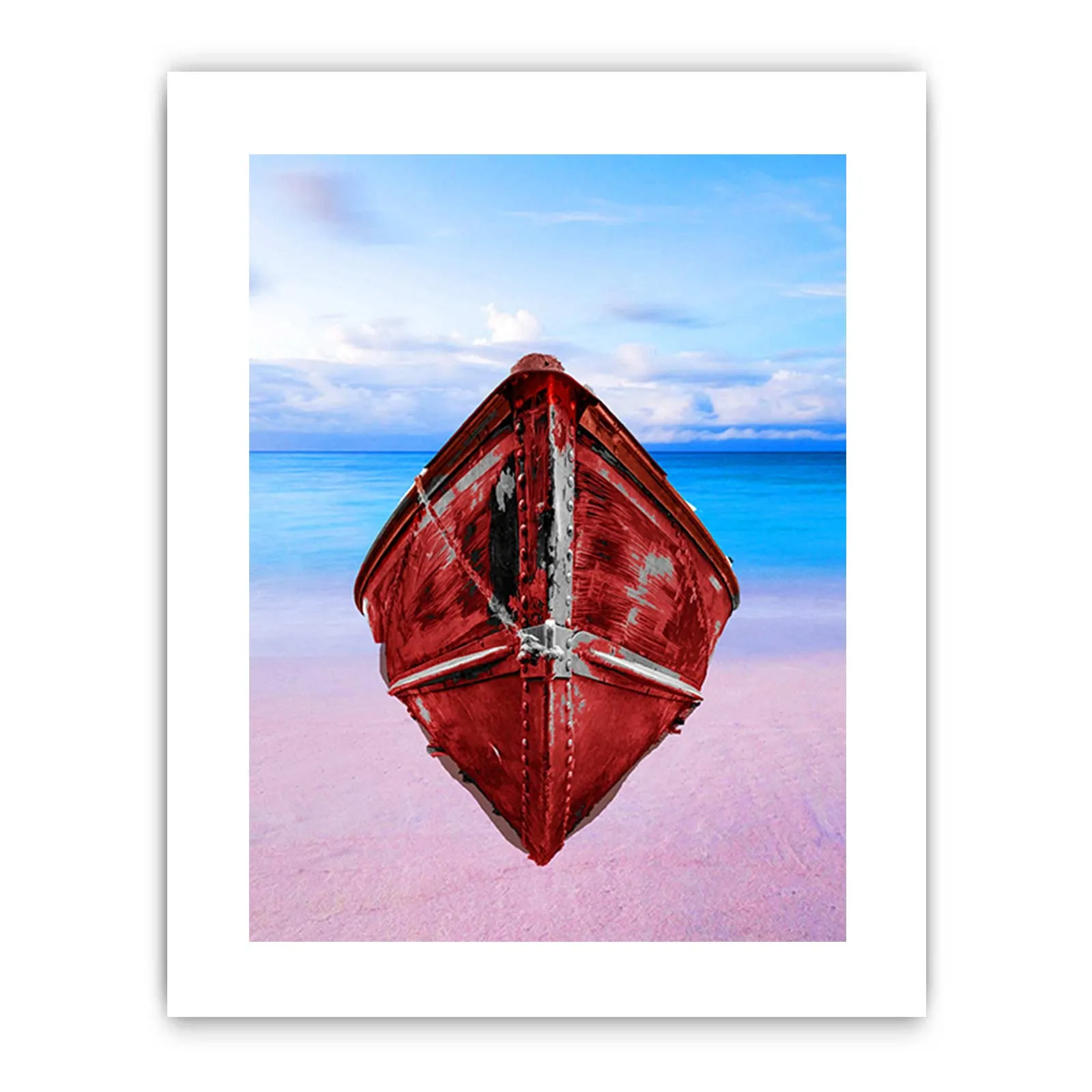 Red Boat Painting