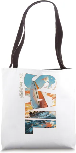 Red Sea, Egypt Sailing Nautical Sailor Tote Bag
