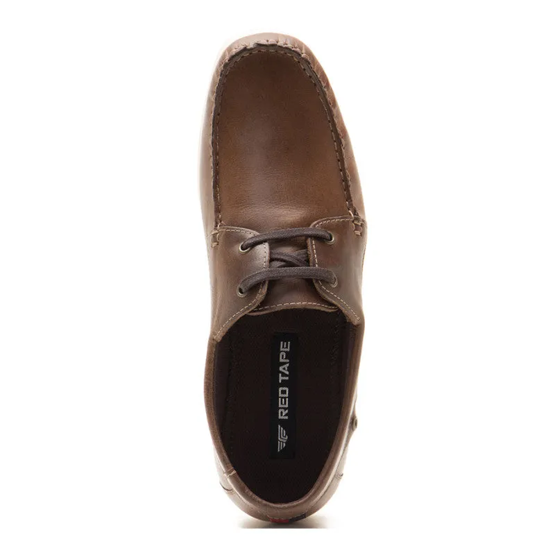 RedTape Men Brown Derby Shoes