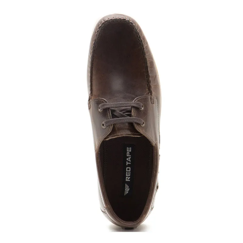 RedTape Men Brown Derby Shoes