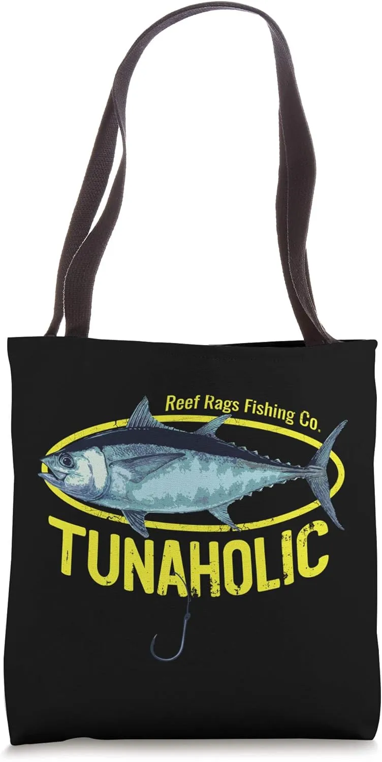 Reef Rags Tunaholic Deep Sea Saltwater Tuna Fishing Tote Bag