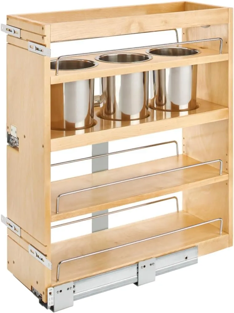 Rev-A-Shelf 449UT-BCSC-8C Wood Base Cabinet Utility Pull Out Organizer