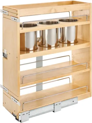Rev-A-Shelf 449UT-BCSC-8C Wood Base Cabinet Utility Pull Out Organizer