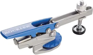 Rockler Auto-Lock T-Track Hold Down Clamp – Adjustable Clamps for Woodworking w/Set Screw - T Tracks Woodworking Hold Down Clamps Pivots 3600 to Minimize Obstructions – Heavy-Duty Metal T-Track Stop