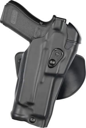 Safariland 6378RDS Automated Locking System Duty Holster, Red Dot Sight Compatible, STX Tactical Black, Right Hand, Fits: Glock 19/23 Surefire XVL2