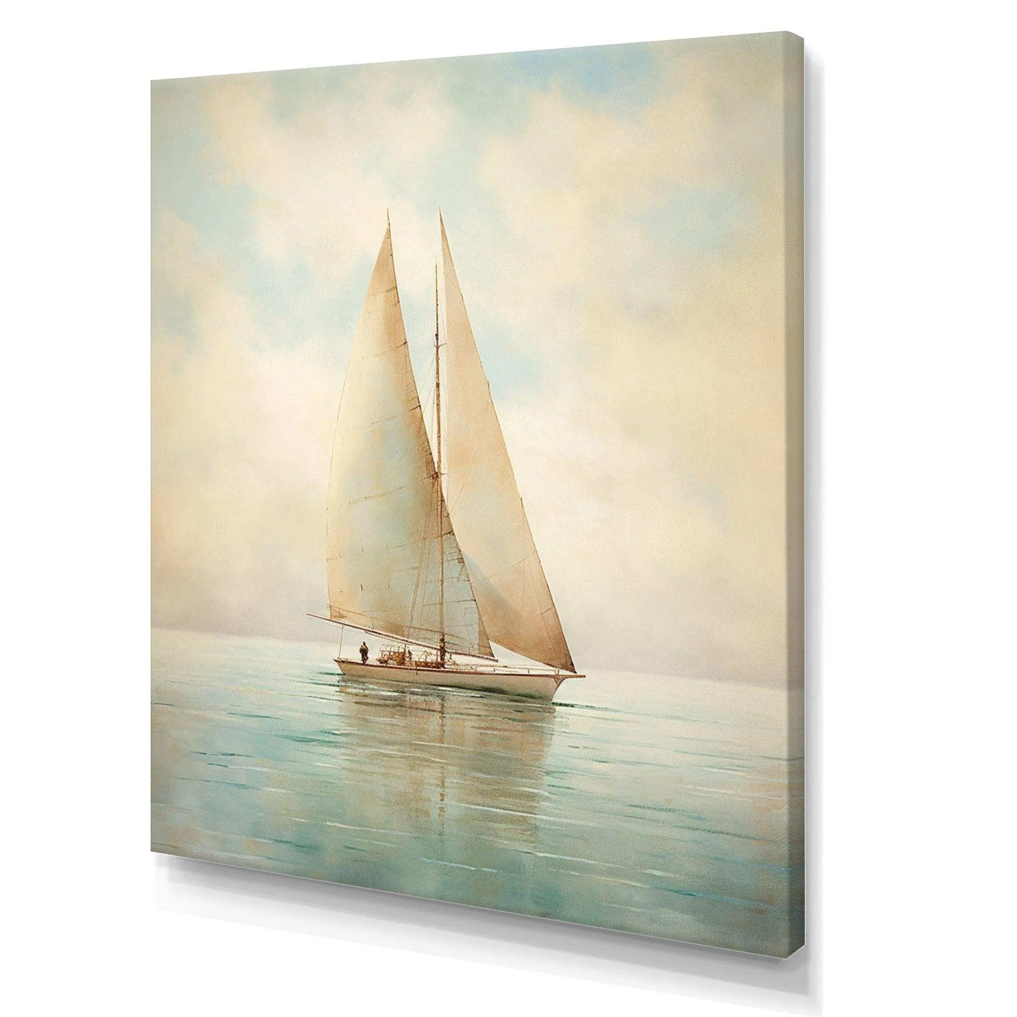 Sailboat Whispering Breezes II - Transportation Canvas Wall Art
