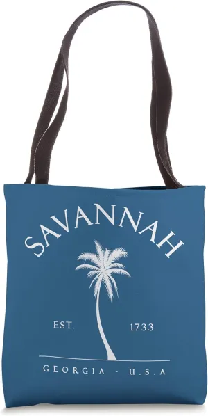 Savannah 1733 Palm Tree Swimming Scuba Novelty Gift GA Tote Bag