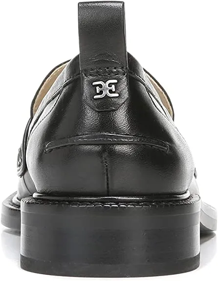 Seasonal clearance Slip Toe On Sam Loafers Heel Edelman Black Caylia Stacked Almond Back-to-school sale Fashion Dress