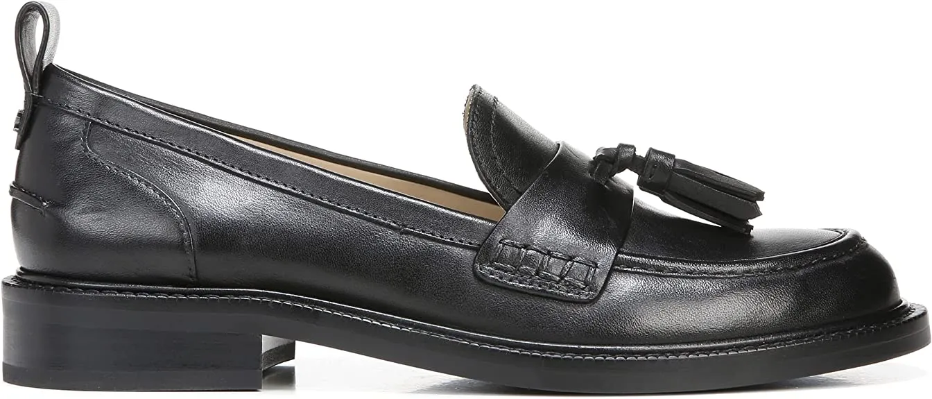 Seasonal clearance Slip Toe On Sam Loafers Heel Edelman Black Caylia Stacked Almond Back-to-school sale Fashion Dress