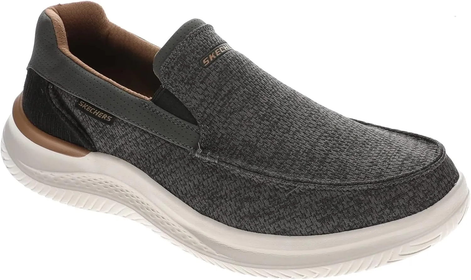 Skechers USA Men's Men's Hasting-Marco Sneaker, Grey/Black, 11