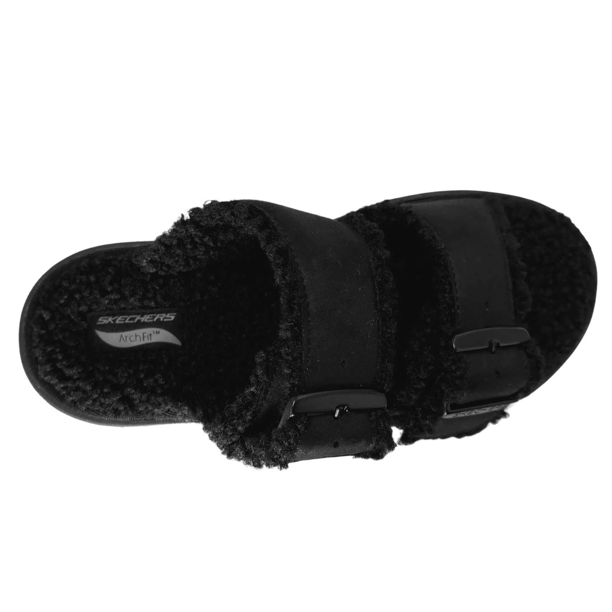 Skechers Women's 175120 Arch Fit Lounge-Adorable Black Slide Sandals