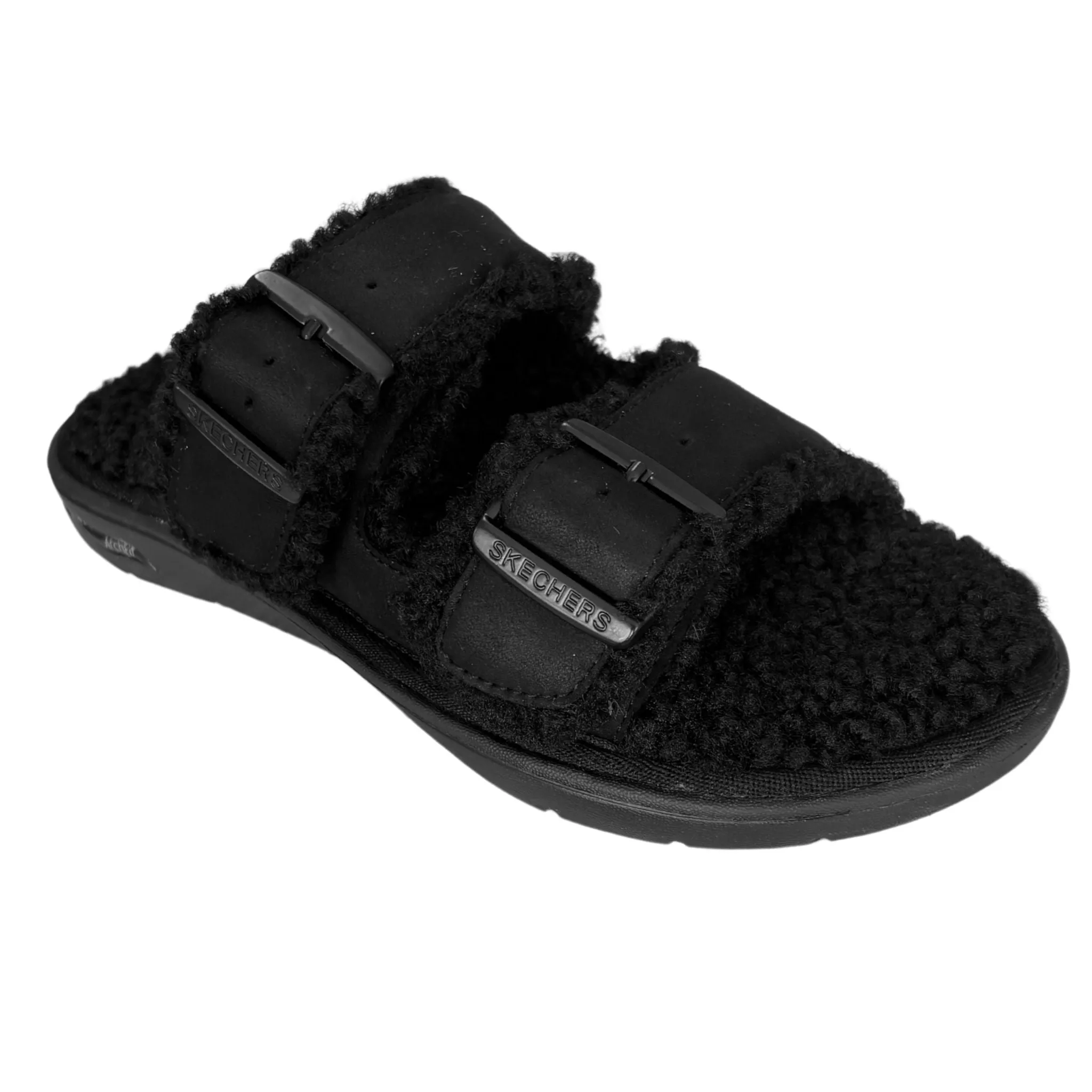 Skechers Women's 175120 Arch Fit Lounge-Adorable Black Slide Sandals