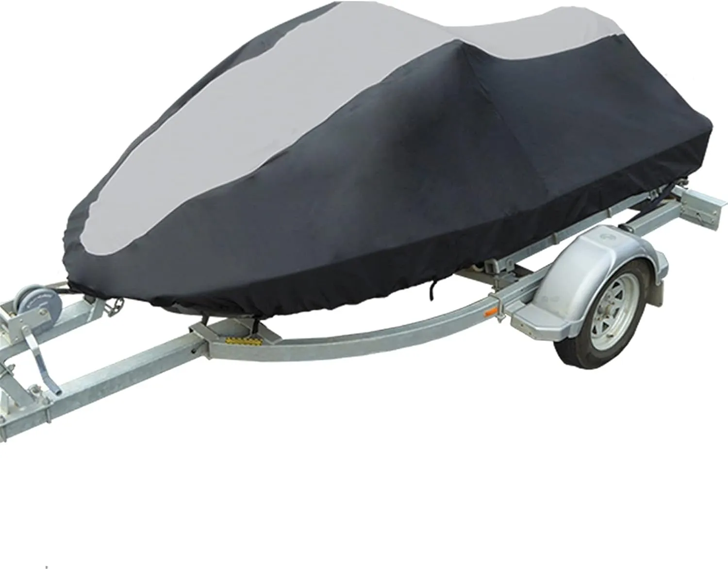 Ski Boat-Cover Marine-Grade Heavy-Duty Marine Yacht Boat Accessories Water Sun Proof UV Protection (Color : 2.9 3.4m BlackGrey)