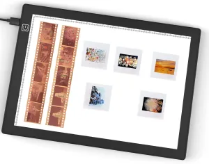 Slide Viewer Light Box 5600K 12”x8” Ultra-Thin Adjustable Brightness Backlight for Slides and Film Negative Scanning