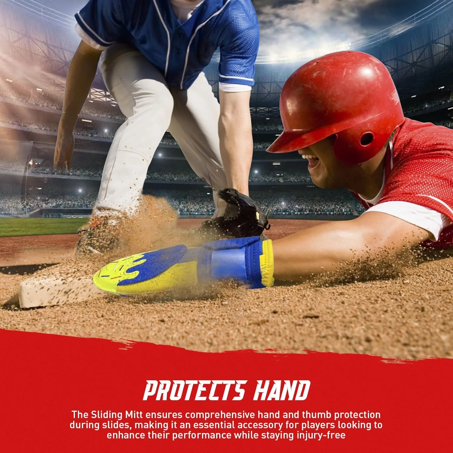 Sliding Mitt, Baseball Sliding Mitt Youth, Protective Baserunning Sliding Gloves, Baseball Protective Equipmen
