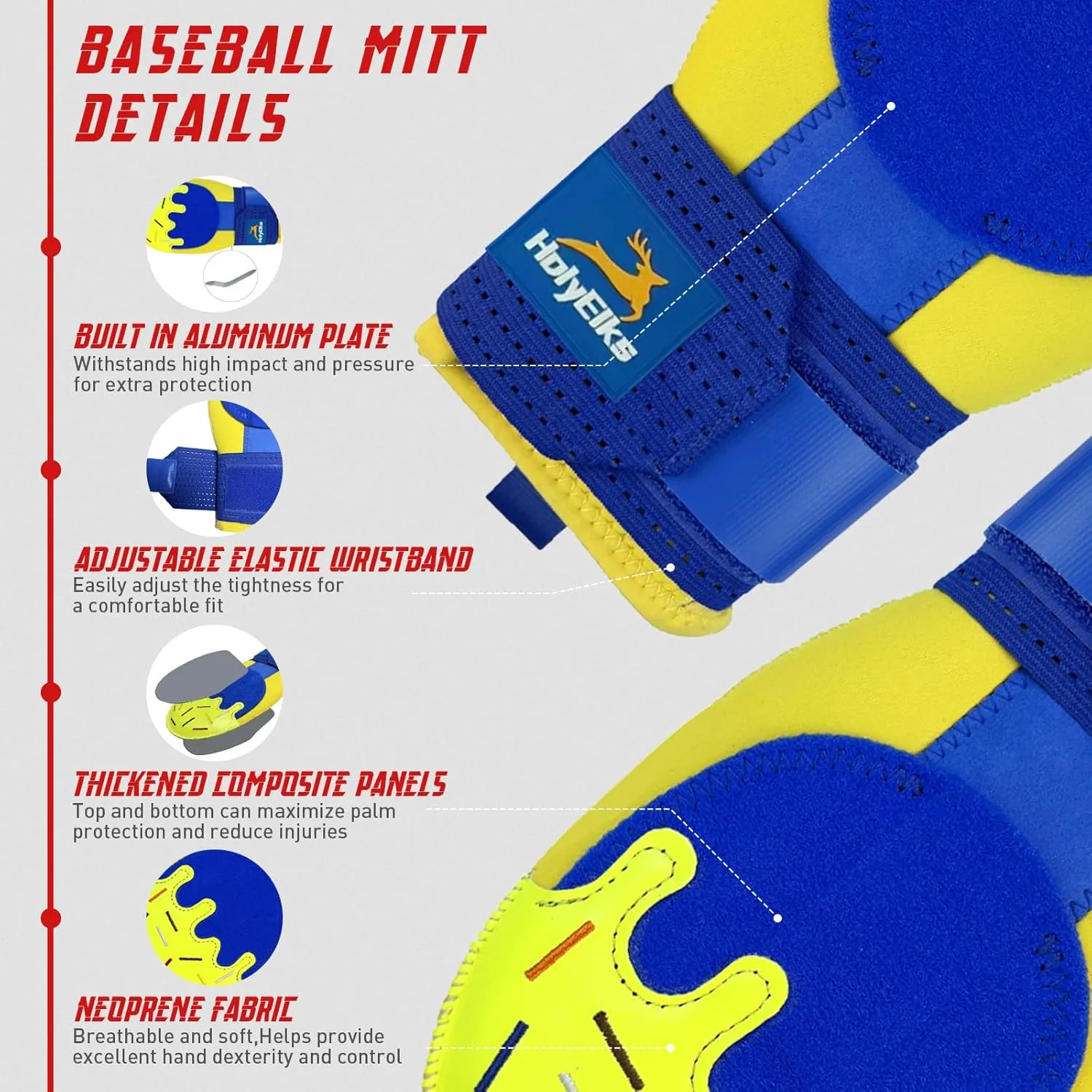 Sliding Mitt, Baseball Sliding Mitt Youth, Protective Baserunning Sliding Gloves, Baseball Protective Equipmen