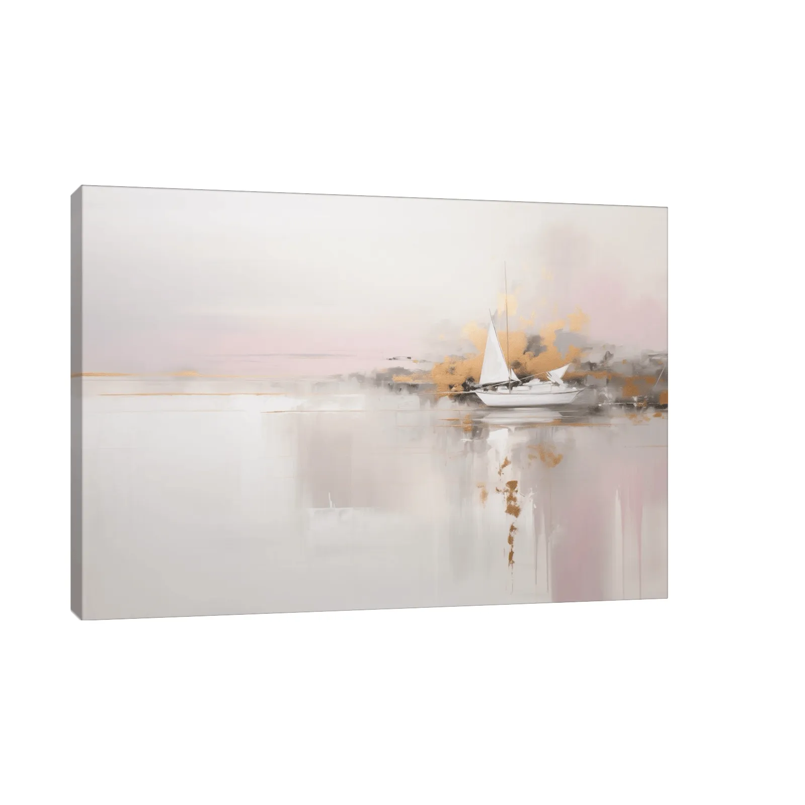Small boat on the horizon