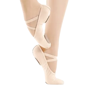So Danca Split Sole  Light Pink Canvas Ballet Shoes