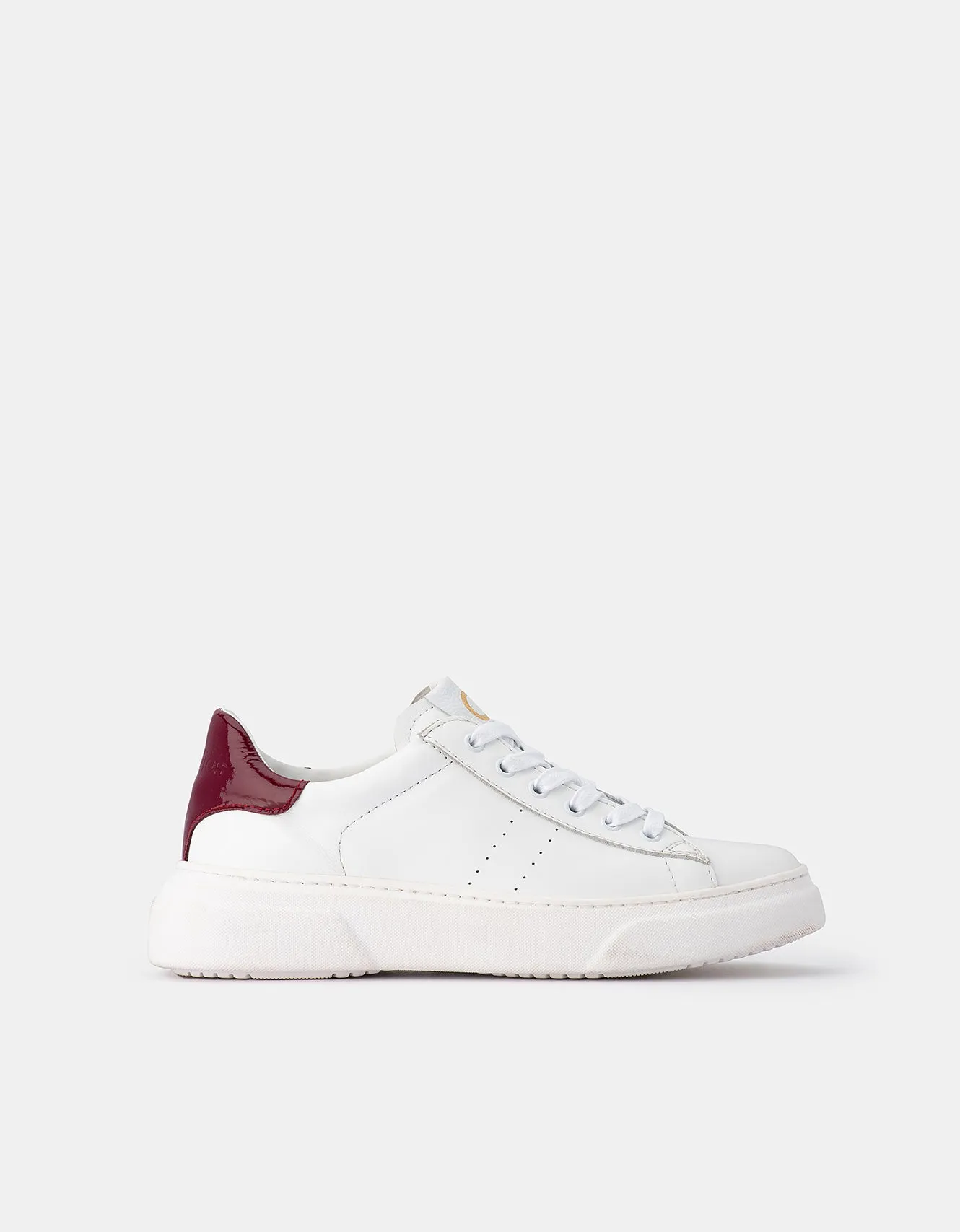 Sofia - White / Bordeaux