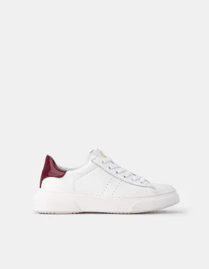 Sofia - White / Bordeaux