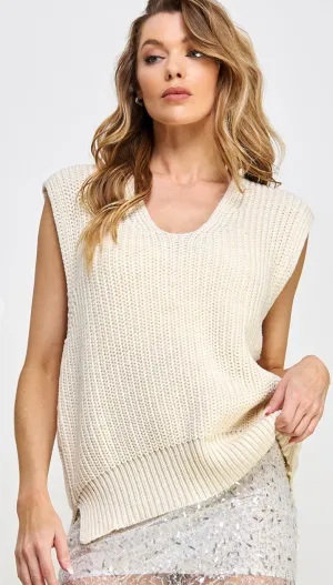Solid Knit Vest