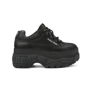 Sporty Black Leather