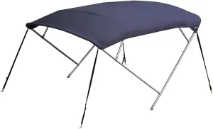 Stainless Steel 4 Bow Biminii 25mm 316 Tube Heavy-Duty Boat-Cover Top Canopy Water Sun Proof UV Protection Blue (Color : 2.6m 2.9m Blue)