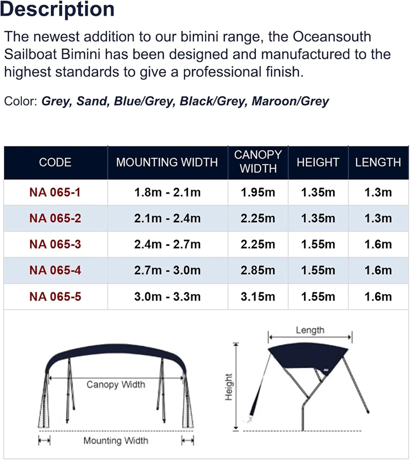 Stainless Steel Sailboat Biminii 25mm Tube Heavy-Duty Boat-Cover Top Canopy Water Sun Proof UV Protection Maroon (Color : 2.1m 2.4m Maroon)